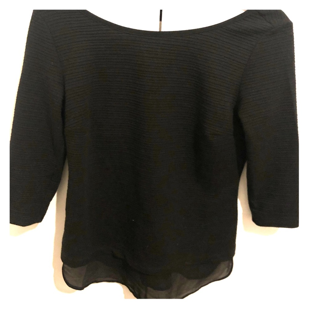 Black dynamite top - chiffon